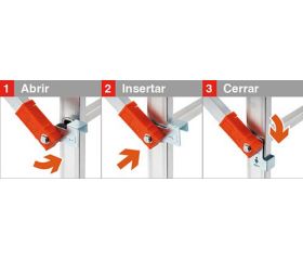 Andamio de aluminio con sistema de anclaje rápido Fast and Lock 100